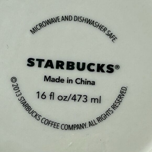 Starbucks® Relief Mug HONG KONG RED 2013 Christmas Holiday - Picture 7 of 9